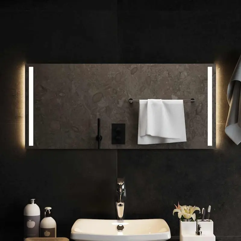 Lustro łazienkowe z LED, 90x40 cm