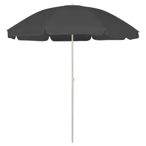 Parasol plażowy, antracytowy, 240 cm
