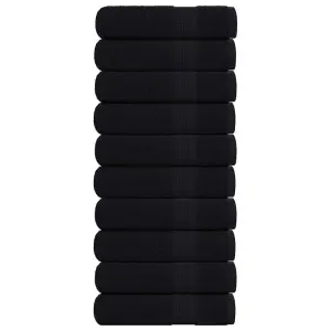 Ręczniki do rąk, FROGN, 10 szt., czarne, 50x100 cm, 360 g/m²