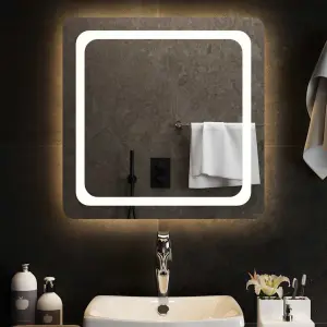 Lustro łazienkowe z LED, 60x60 cm